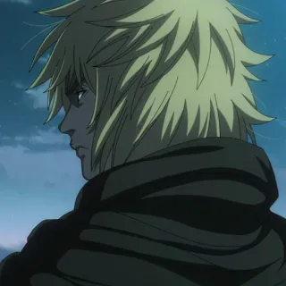 ⚔️ Anime, Viking, cheveux blonds, guerrier, Vinland Saga telegram sticker
