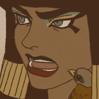 😜 égypte antique, égyptien, cléopâtre, reine, historique telegram sticker