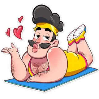 Aerobic Bob telegram stickers