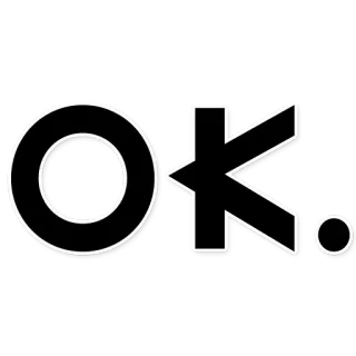 🤒 OK ok, acuerdo, positivo, aprobación, sí, afirmativo whatsapp sticker