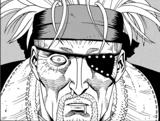 🤯 pirate, one-eyed, eyepatch, man, anime, manga telegram sticker