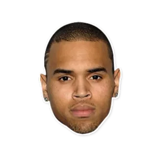 😐 Chris Brown Chris Brown, Musicien, Chanteur, Portrait telegram sticker