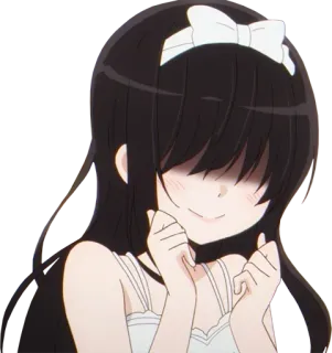 ☺️ Anime girl, Pokojówka, Słodkie, Postać, Kawaii, Ilustracja telegram sticker
