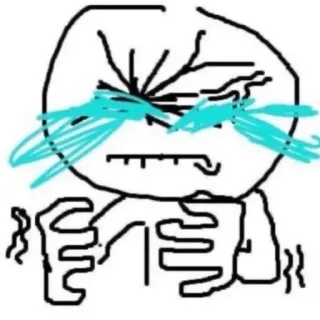 😖 khóc, buồn, cảm xúc, meme, khổ sở, khó chịu telegram sticker