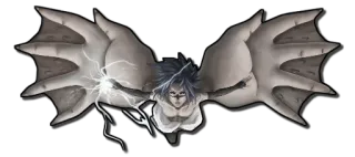 👿 fantasy, kobieta, skrzydła, błyskawica, magia telegram sticker