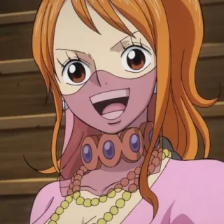 😄 Nami One Piece 动漫, 漫画, 海盗, 草帽海贼团, 航海士 telegram sticker