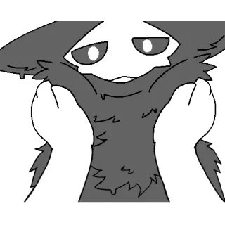 🖤 Furry, Monstro, Criatura, Fofo telegram sticker