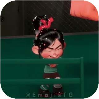 🥳 Vanellope von Schweetz Wreck-It Ralph telegram sticker
