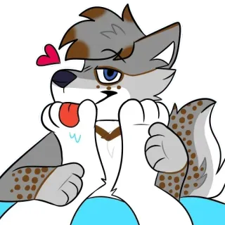 🐾 furry wolf telegram sticker