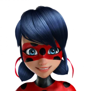 😀 Ladybug Miraculous: Tales of Ladybug & Cat Noir Coccinella, Miraculous Ladybug, Cartone animato, Supereroe telegram sticker