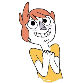 😍 만화, 사람, 일러스트, 캐릭터, 인물사진, 미소, 귀여운 telegram sticker