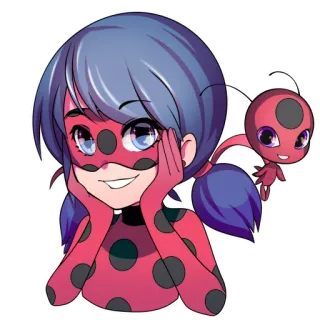 Ladybug telegram stickers