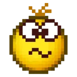 😟 Emoji, Ekspresi, Kuning, Kartun telegram sticker