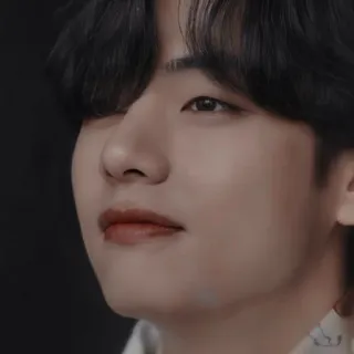 🫐 V K-pop, BTS, Kim Taehyung, cantante, celebridad, música telegram sticker