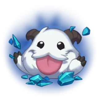 😺 Poro League of Legends poro, league of legends, carino, mostro, gioco, emote telegram sticker