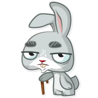 Boo the Bunny telegram stickers