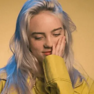 🌊 Billie Eilish piosenkarz, pop, muzyka, Billie Eilish, celebryta telegram sticker