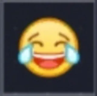😂 tertawa, emoji, smiley, menangis telegram sticker