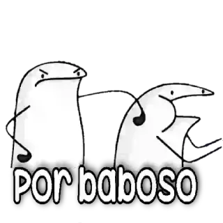 😶 POR baboso funny, meme, florkofcows, spanish, insult, character, baboso telegram sticker
