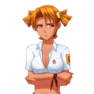 😔 Anime, Chica, Uniforme, Soviético, Político telegram sticker