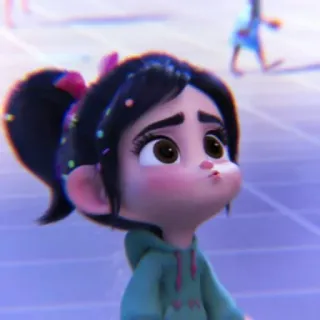 🩰 Vanellope von Schweetz Wreck-It Ralph Dibujos animados, Vanellope, Ralph el Demoledor, Disney, Personaje, Animación telegram sticker