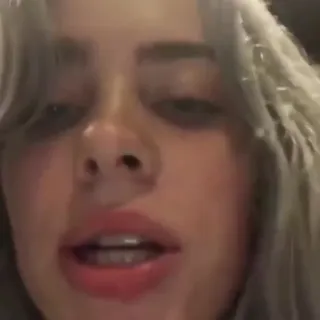 💖 Billie Eilish 歌手, 名人, 肖像, 流行歌星 telegram sticker