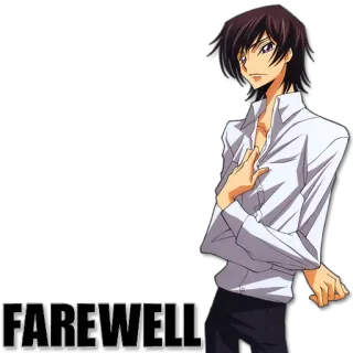 👋 FAREWELL Animé, Adieu, Dessin animé, Personnage whatsapp sticker
