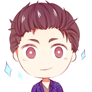 🙂 adesivo, desenho animado, fofo, personagem, anime, mangá whatsapp sticker