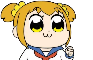👍 Popuko Pop Team Epic anime, pop team epic, popuko, manga, cartoon telegram sticker