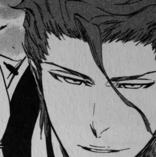 ♥ Aizen Sosuke Bleach anime, manga, villain, soul reaper telegram sticker
