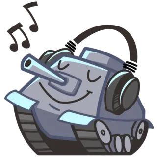 🎶 Panzer, Militär, Fahrzeug, Cartoon, Krieg whatsapp sticker