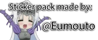 ‼ Sticker pack made by:
@Eumouto sticker, Chibi, Anime, Fan art telegram sticker
