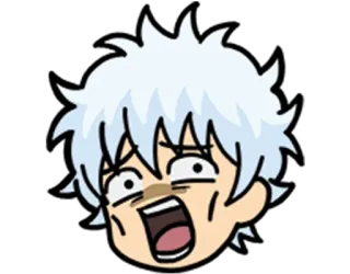 😟 animé, expression, dessin animé, criant, choqué telegram sticker