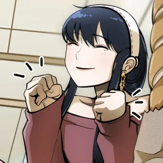 😍 Yor Forger Spy x Family Anime, Yor Forger, Spy x Family, Cartoon, Frau, Charakter telegram sticker