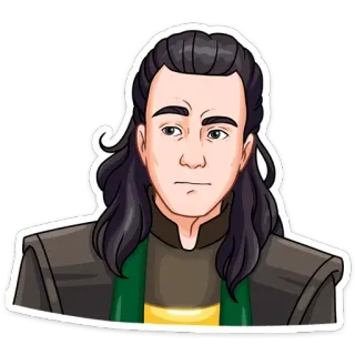 🤨 Loki ロキ, マーベル, スーパーヒーロー, 悪役, キャラクター, アニメ, コミック telegram sticker