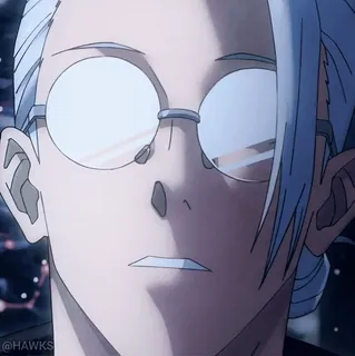 😦 Hawks anime, hawks, character, glasses, male whatsapp sticker
