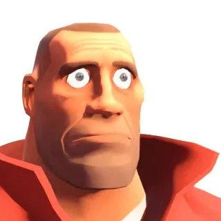 😧 Soldier Team Fortress 2 Team Fortress 2, Soldado, Video game, Personagem, Engraçado, Meme telegram sticker