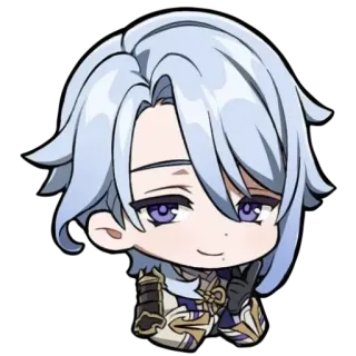 🙂 Kamisato Ayato Genshin Impact อนิเมะ, เกม, เก็นชิน อิมแพ็ค, อายาโตะ, จิบิ, ตัวละคร, คามิซาโตะ อายาโตะ telegram sticker
