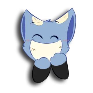 😁 gato, dibujos animados, feliz, sonriente, animal, lindo whatsapp sticker