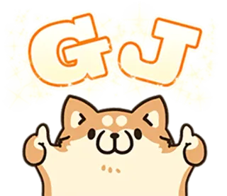 🐶 GJ Hund, Stinkefinger, beleidigend, Cartoon, Meme, Gut gemacht telegram sticker