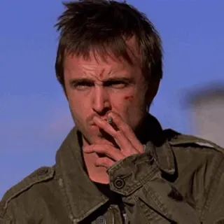 🖤 Jesse Pinkman Breaking Bad jesse, pinkman, drugs, cigarette, breaking bad telegram sticker