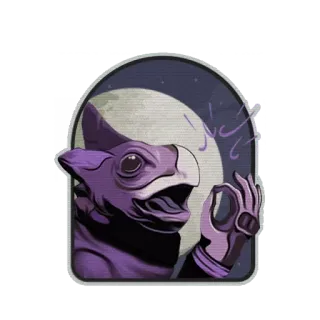 👌 Ok ok, hand gesture, alien, moon, sticker telegram sticker