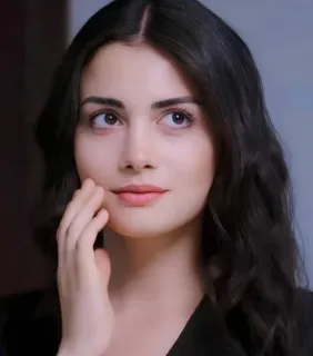 🍇 mujer, retrato, morena, belleza, cara telegram sticker