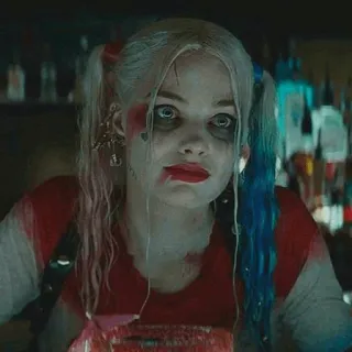 😐 Harley Quinn Suicide Squad Harley Quinn, DC Comics, Escuadrón Suicida, Margot Robbie, Villano, Cómic, Película, Antihéroe telegram sticker