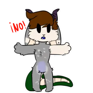 ❌ ¡NO! cartoon, bunny, no whatsapp sticker
