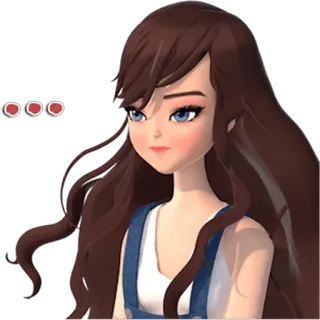 😐 Garota anime, Desenho animado, Sushi, Morena, Fofo telegram sticker