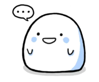 😀 Blob, Lindo, Pensando, Dibujo animado, Adorable whatsapp sticker
