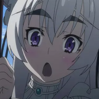 😯 anime, cute, girl, character, manga telegram sticker