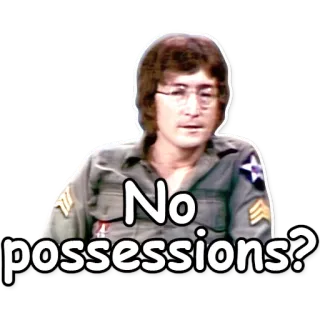 ❎ No possessions? question, statement, clothing, face telegram sticker