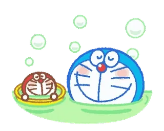 💨 Doraemon doraemon, anime, kreskówka, manga, robot, słodki whatsapp sticker